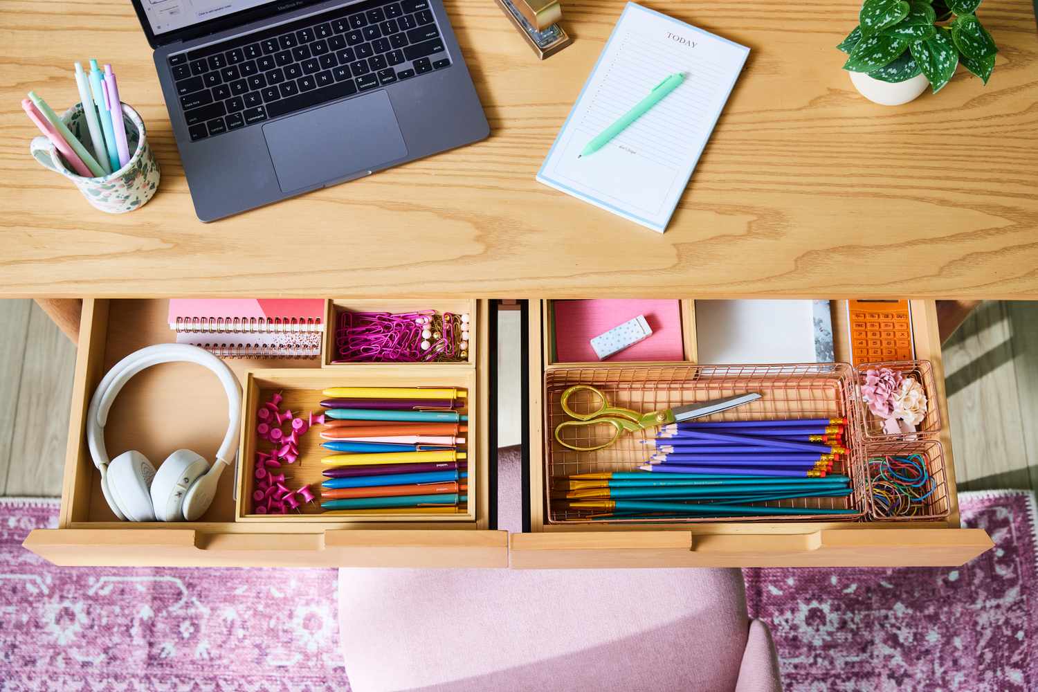 How to Make Your Desk Look Tidy in Minutes—Even If It's Usually a Disaster