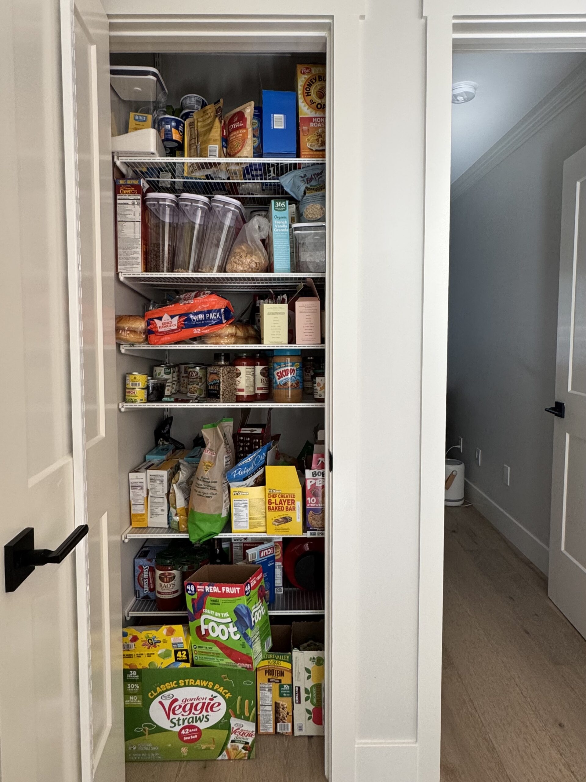 How To Organize a Coat Closet Sized Pantry - Simply Organized