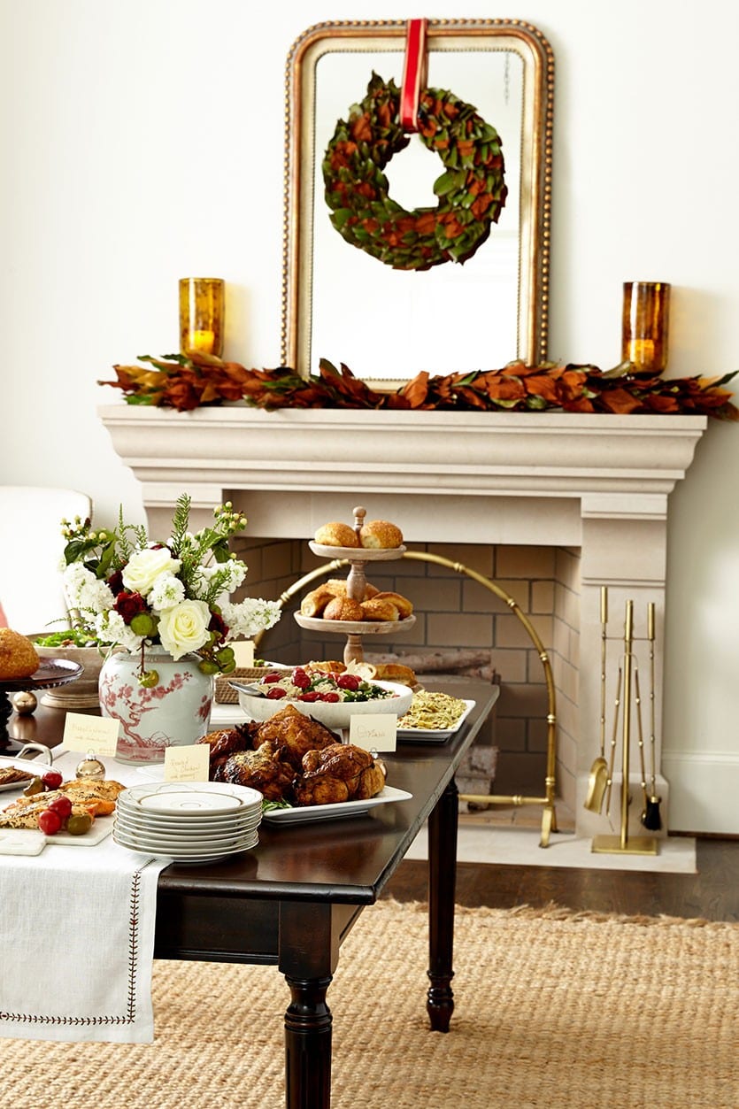 How to Set Up a Buffet on a Dining Table or Sideboard - How to Decorate