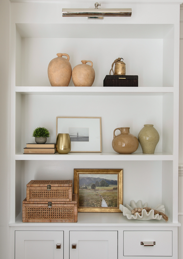 How to Style Shelves - Builtins Progress Pics