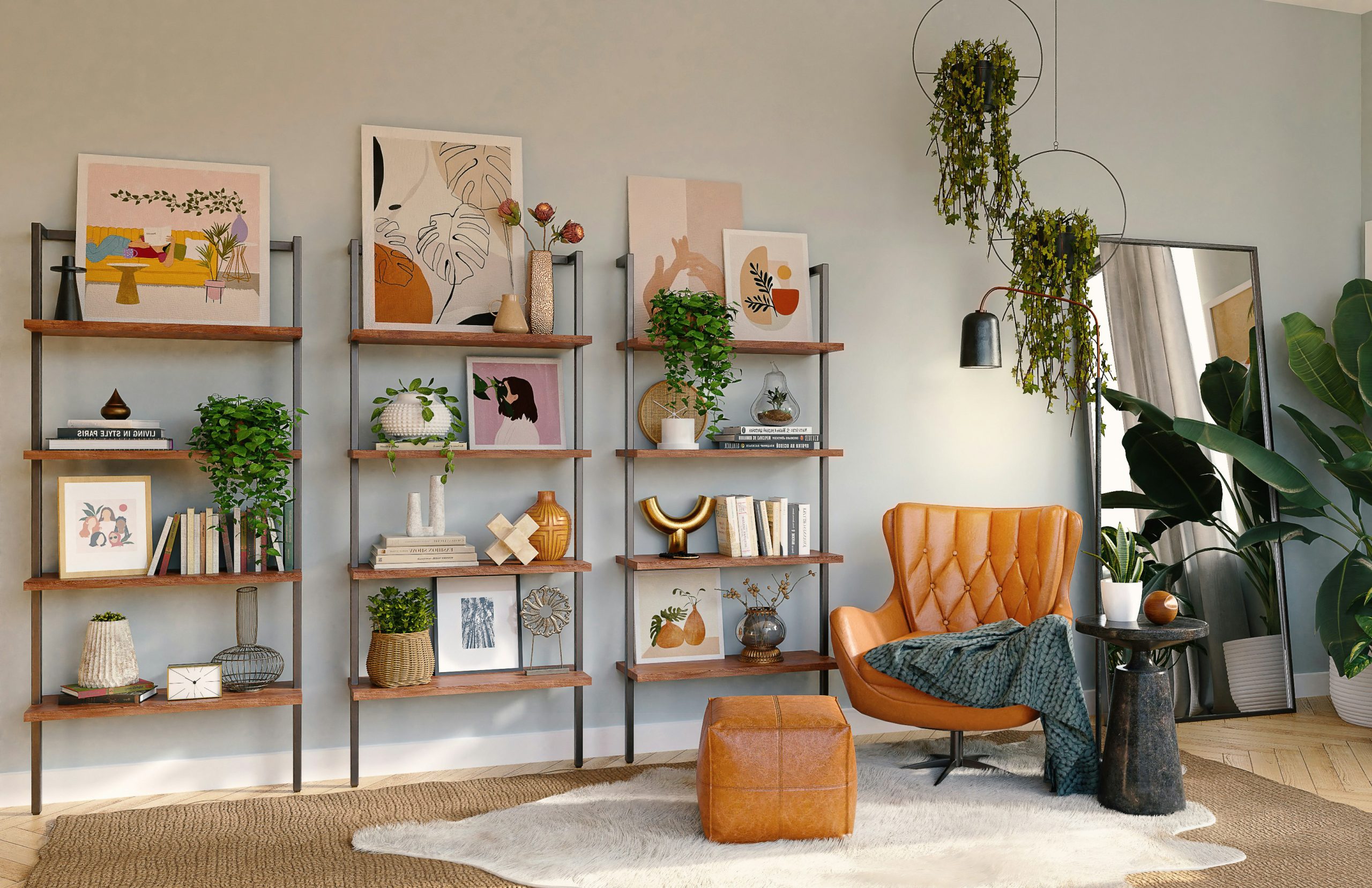 Inspirational Aesthetic Bookshelf Ideas - Wooden Works Jepara