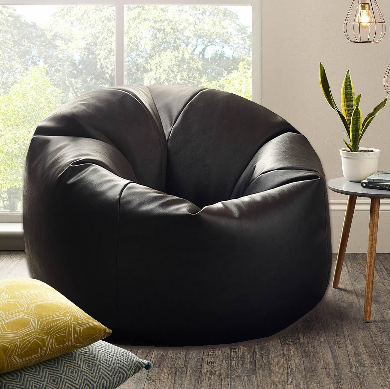 Large Faux Leather Bean Bag Leather Bean Chair Store