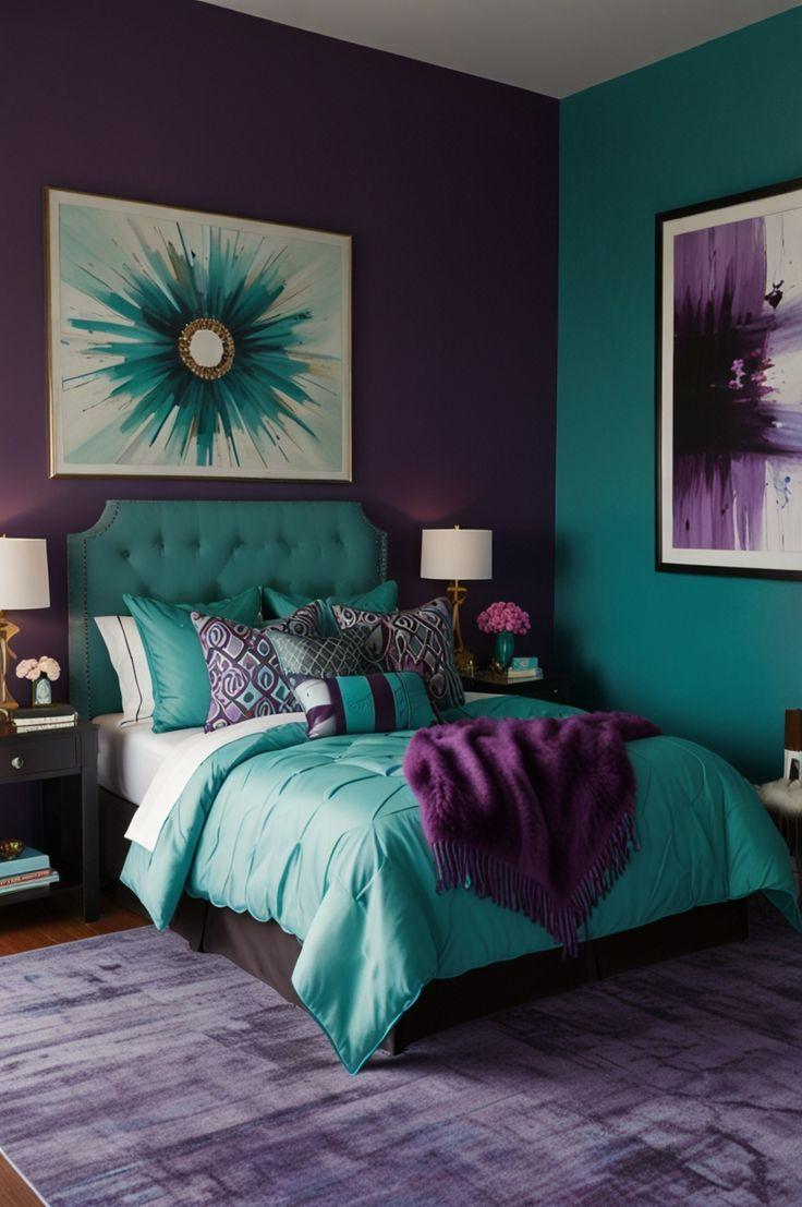 Lavender Colour Combination for Bedroom