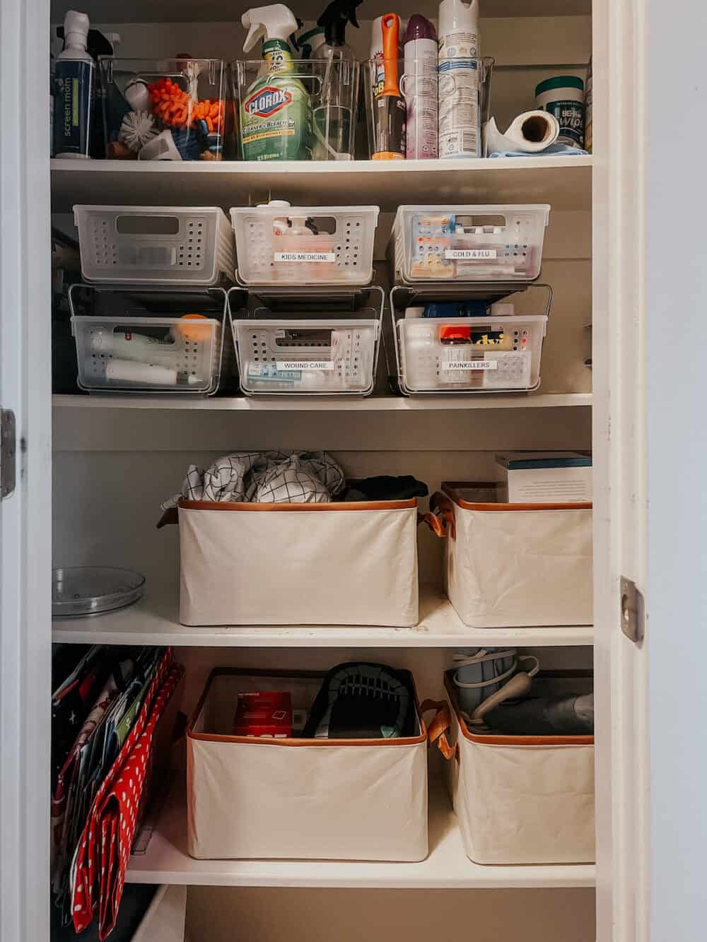 Linen Closet Organization (For a SMALL Closet!) – Love & Renovations