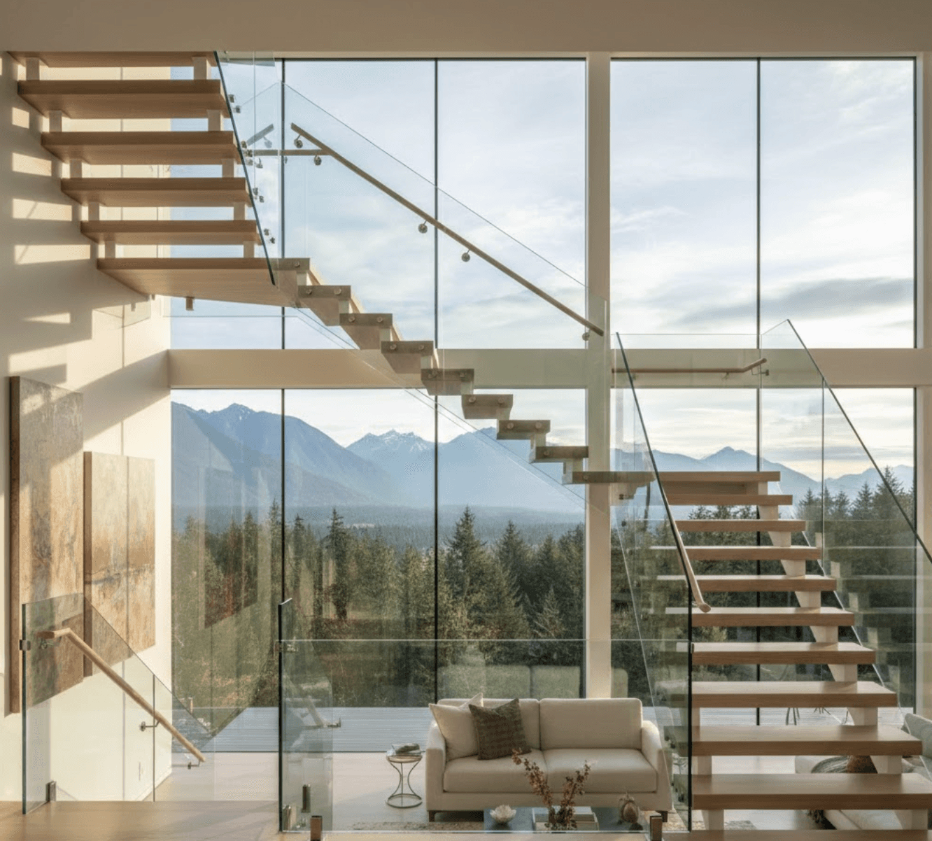 Modern Glass Staircase Design Ideas for 2026 | Tenmar - Tenmar