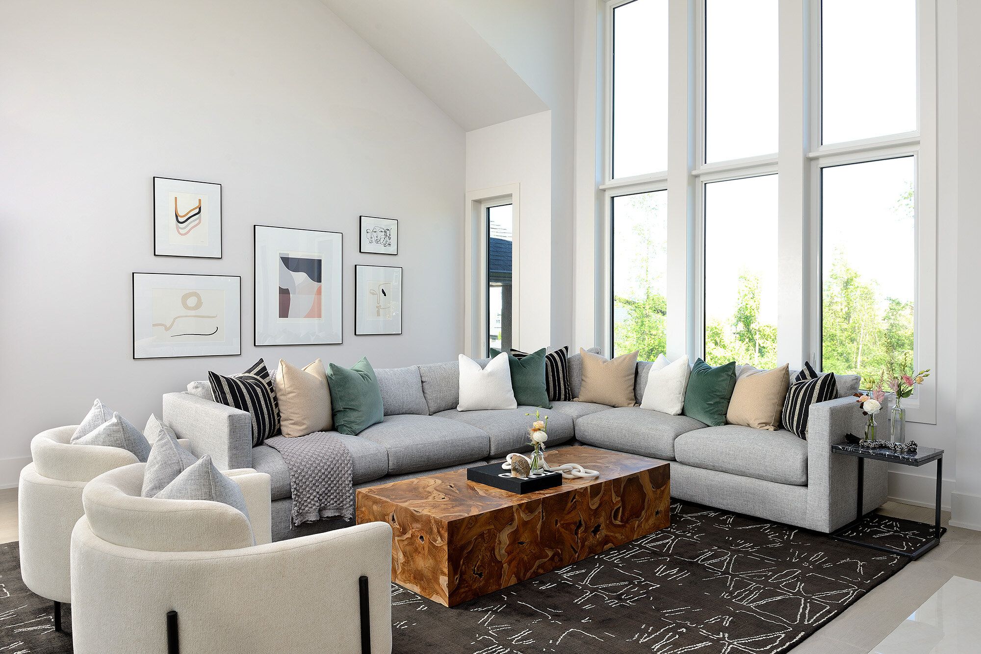 Modern Living Room With Light Gray Couch Modern Living Rooms Featuring A Dark Grey Couch