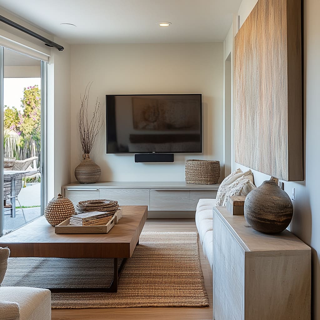Narrow Living Room Ideas with TV: Decorating and Furnishing