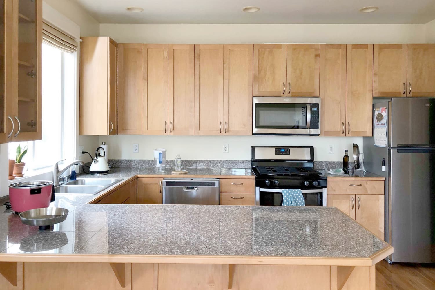 Natural Wood Kitchen Cabinet Inspiration - Before and After Photos | Apartment Therapy