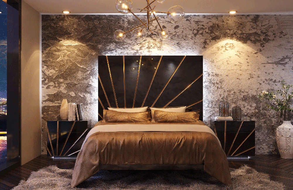 Oro Black Bedroom