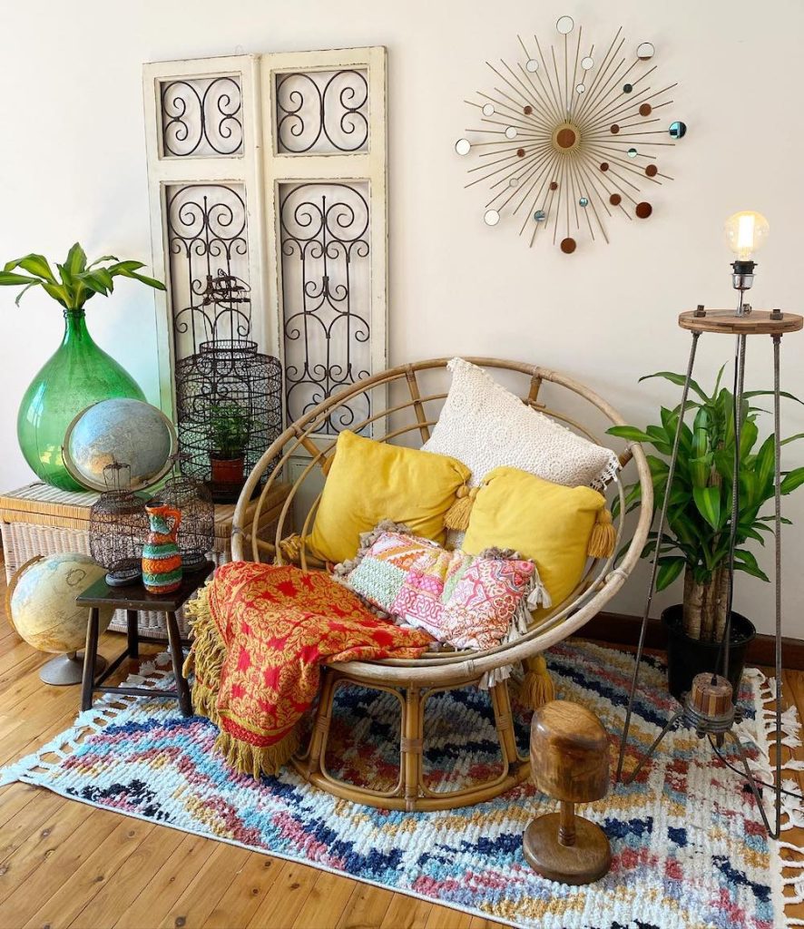 Papasan Chair Reading Nook 14 Papasan Chairs For A BoHo Decor Style