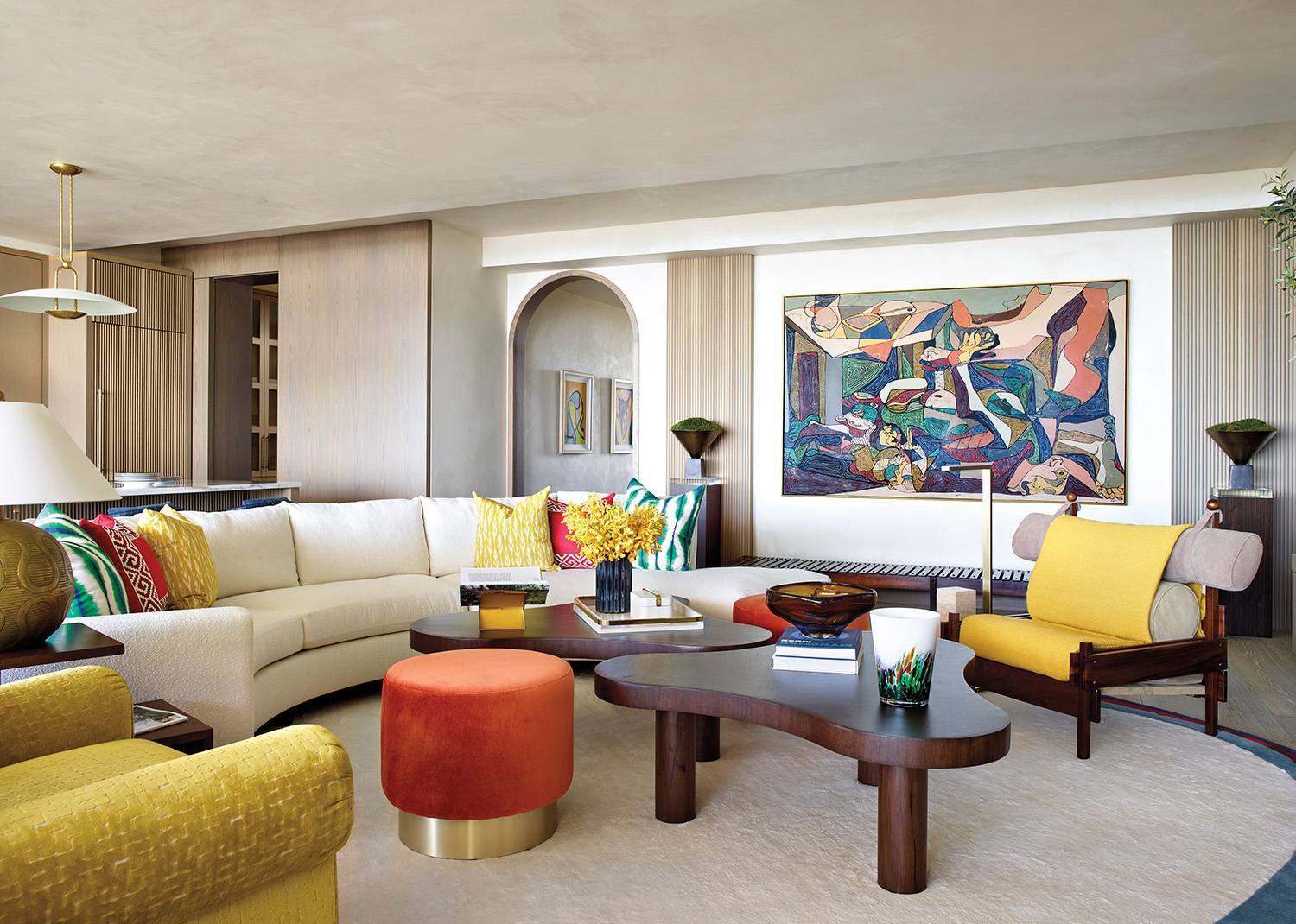 Renée Gaddis Infuses A Naples Condo With Color + Bold Forms | LUXE Interiors + Design