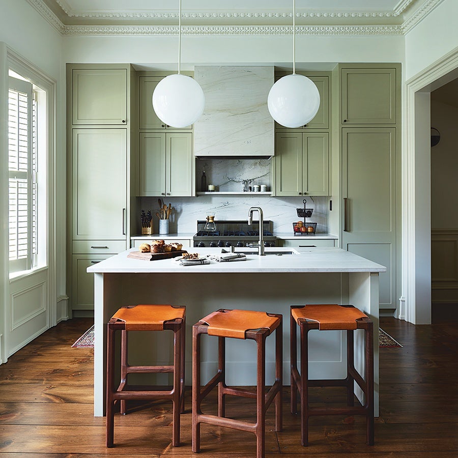 Sage Green Brings a Naturalistic Feel to This South End Kitchen