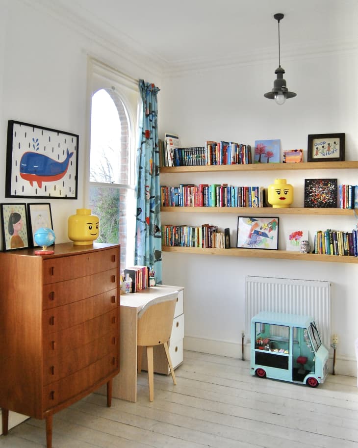 See the Kids' Bunk Bed in This Colorful Scandinavian-Inspired Bedroom | Cubby