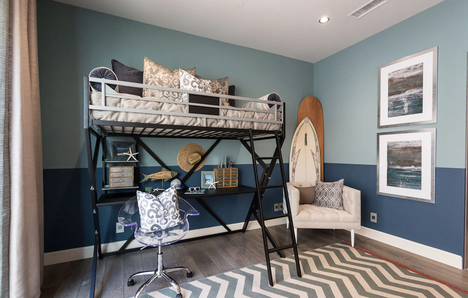 Teen Boy Bedroom - Dana Point — Audra Interiors - Interior Designer in San Diego, Temecula, Murrieta,