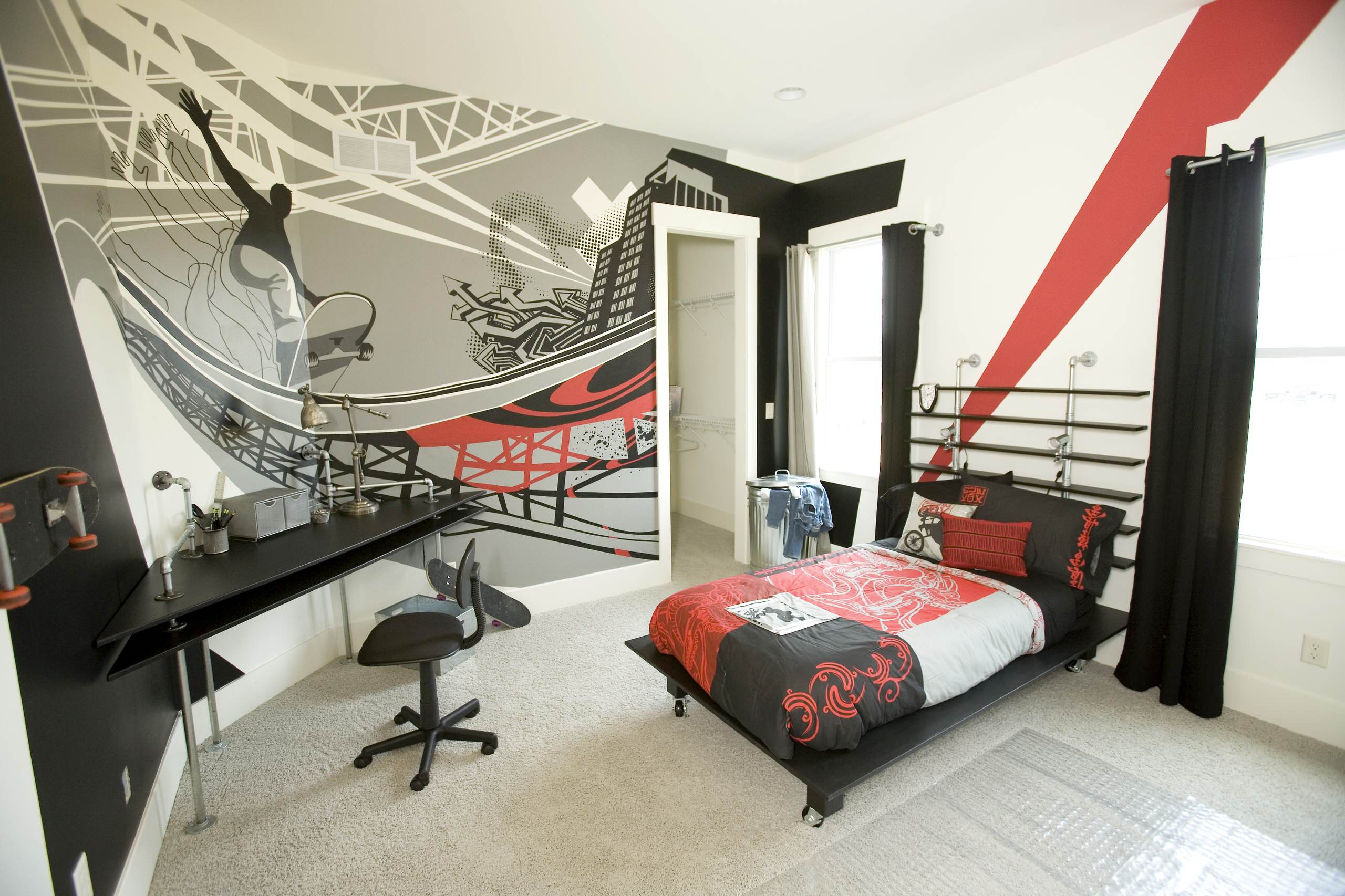 Teenage Boys' Bedrooms That Celebrate Who They Really Are | Houzz NZ
