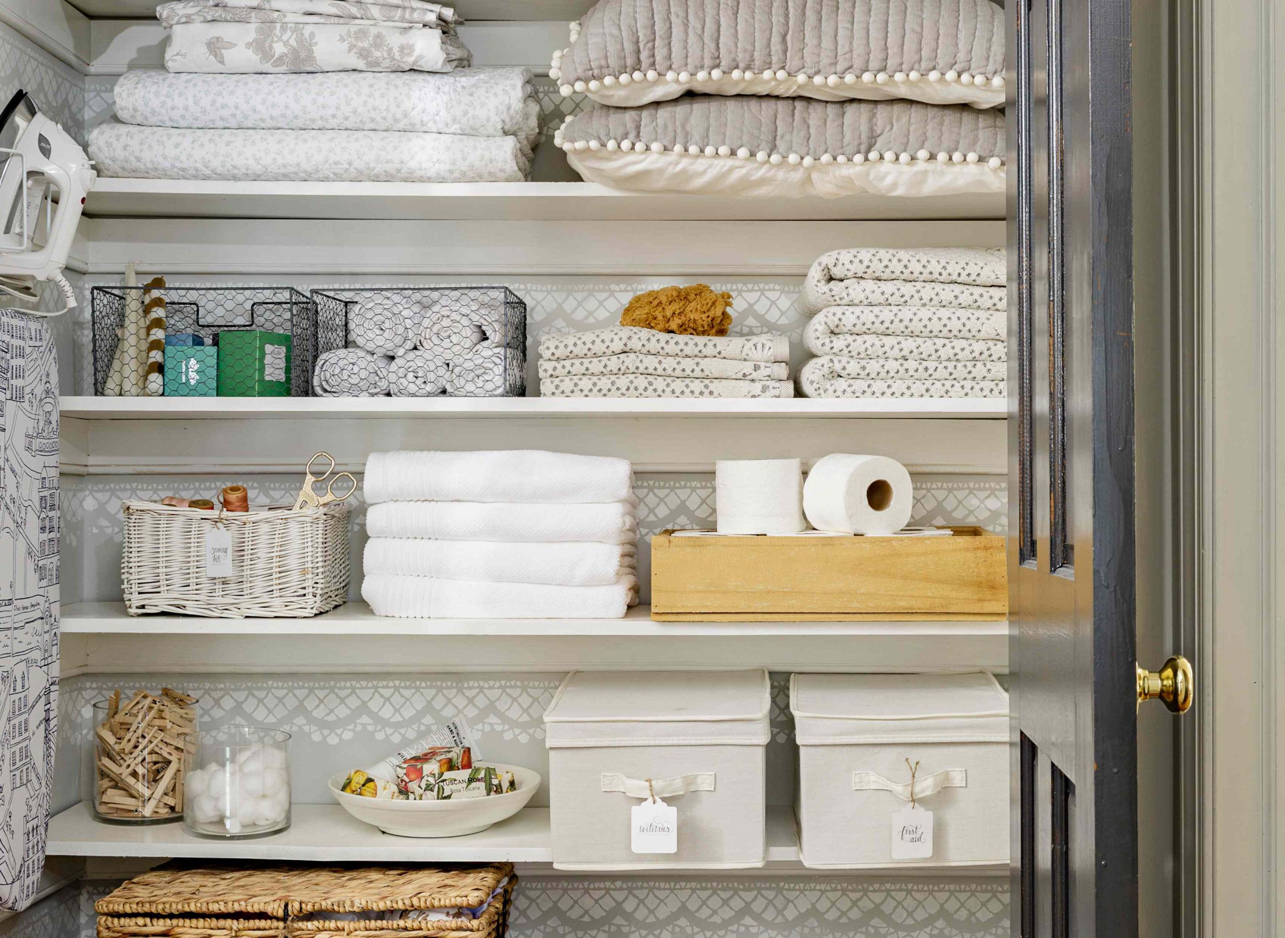 The Right Way to Organize Your Linen Closet, According to a Pro Organizer