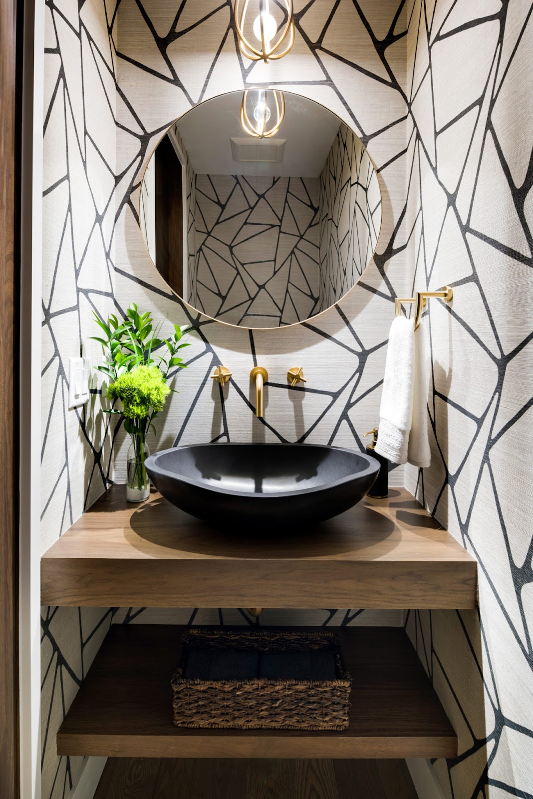The Surprising Power of Powder Room Wallpaper | ADŌR HOMES
