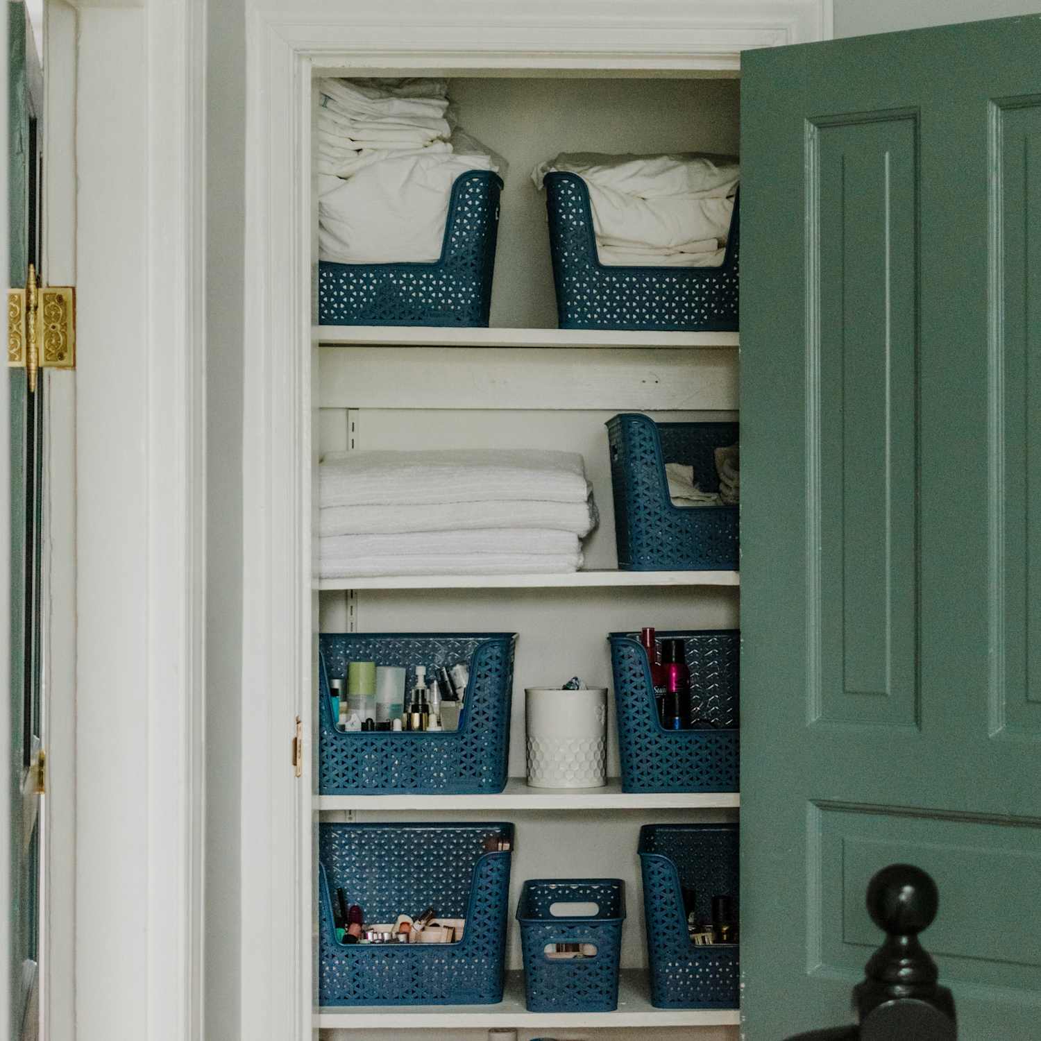 These $9 Target Storage Bins Are So Good for Linen Closets | Apartment Therapy