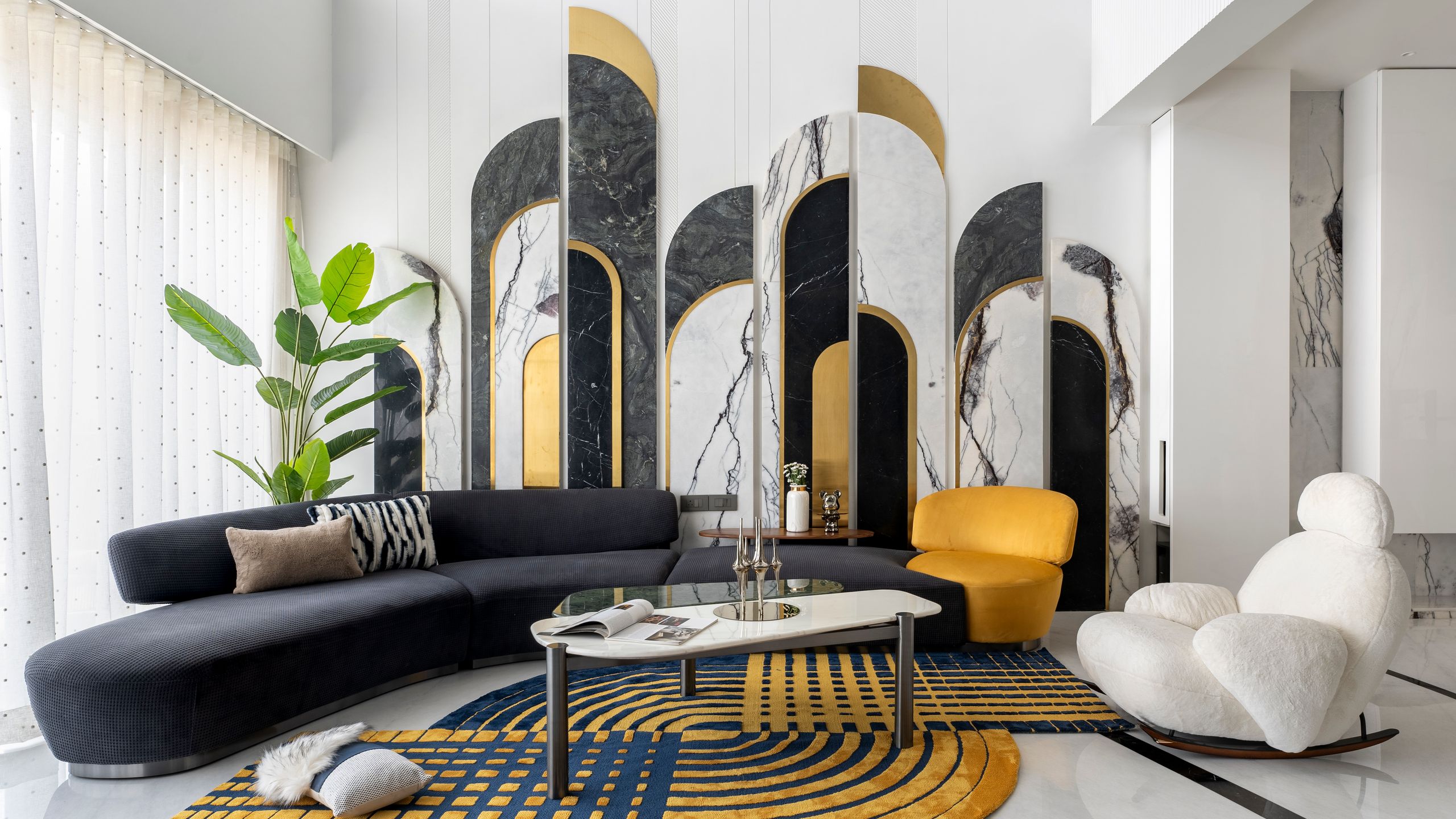 This contemporary home in Mumbai is defined by geometry and play of contrasts | Architectural Digest India