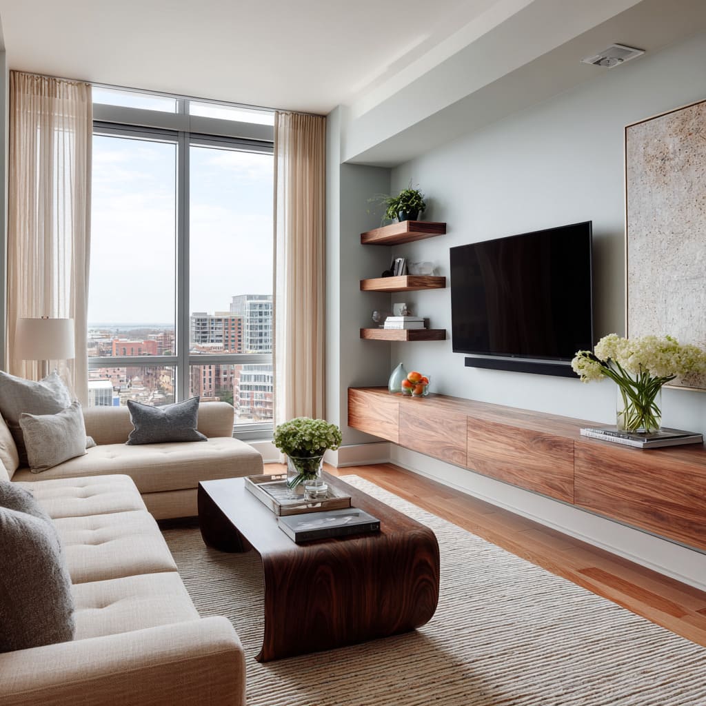 Urban Living Room Design Ideas for Modern Settled City Rooms