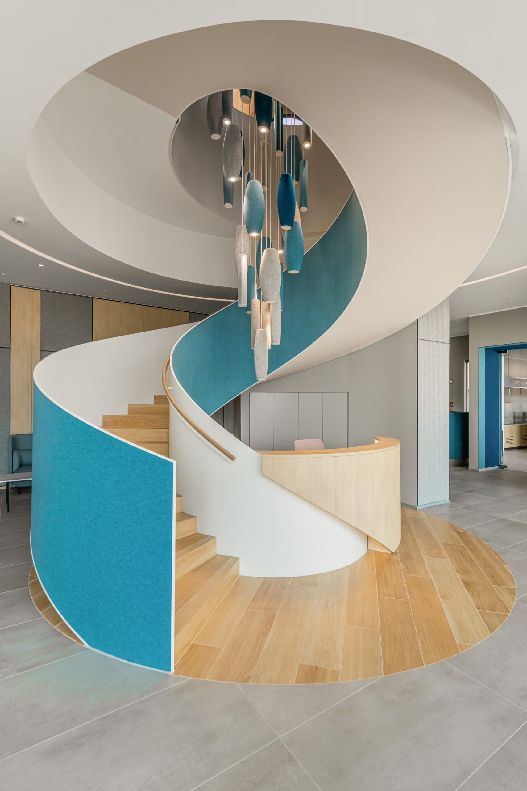 Vista Project staircase with helical configuration - Officine Sandrini