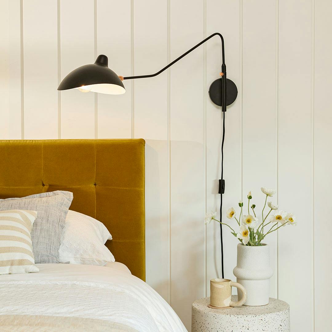 Black Steel & Polished Copper Wall Sconce | Leap | Article