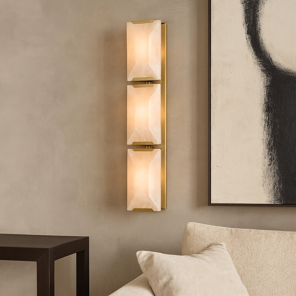 Brookhill Calcite Wall Sconce | Natural Stone Light | Premium Modern Wall Sconce
