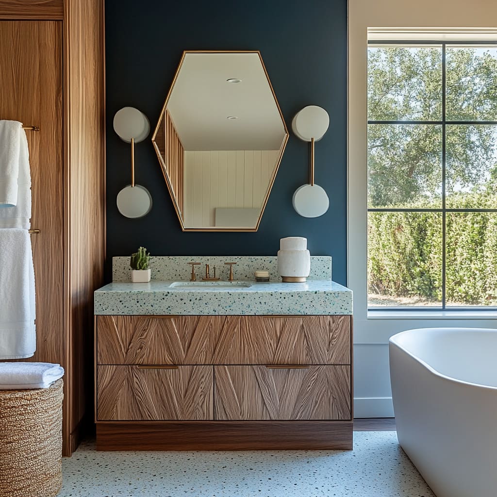 Mid-Century Modern Bathroom Style and Design Ideas