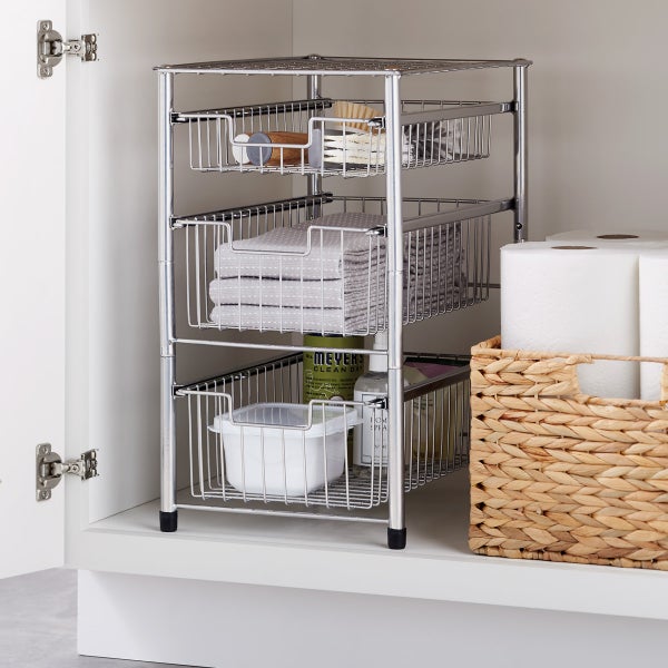 Wire Pull-Out Cabinet Organizers | The Container Store